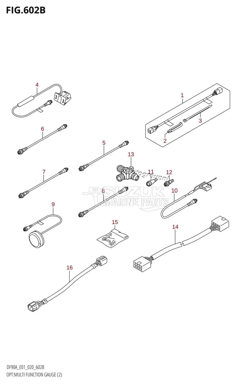 OPT:MULTI FUNCTION GAUGE (2) (DF90AWQH)