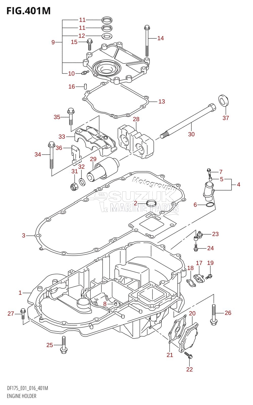 ENGINE HOLDER (DF175TG:E40)