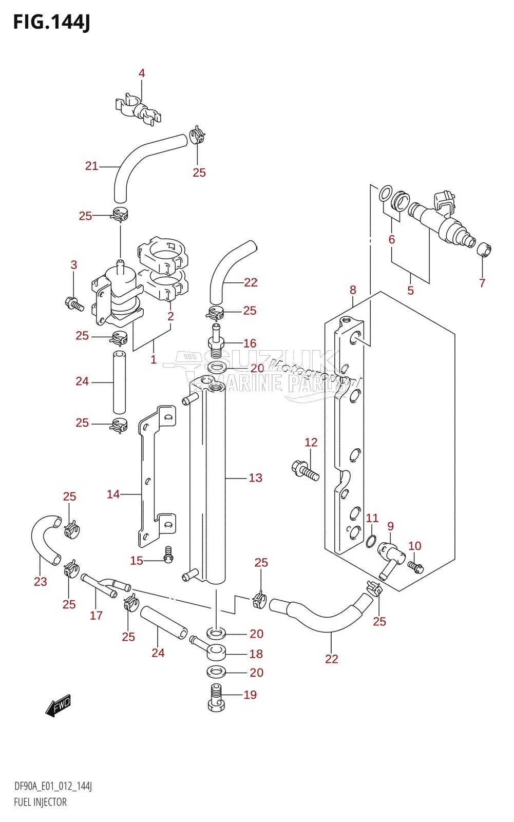 FUEL INJECTOR (DF90ATH:E01)