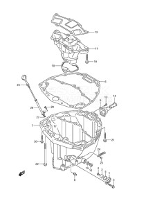 Outboard DF 250AP drawing Oil Pan