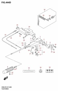 DF20A From 02002F-710001 (P01 P40)  2017 drawing TILLER HANDLE (DF20A:P01)