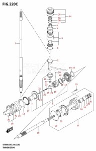 DF200A From 20003F-810001 (E03)  2018 drawing TRANSMISSION (DF200AST)