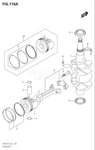 00801F-140001 (2021) 8hp E01 P01-Gen. Export 1   - (DF8A   DF8AR  DF8AR) DF8A drawing CRANKSHAFT