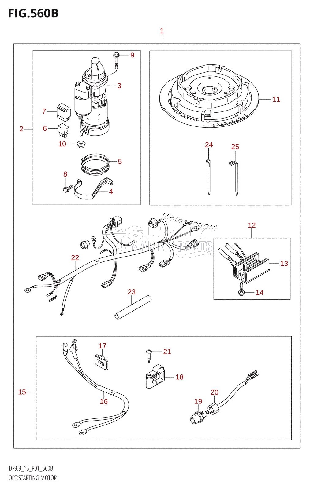 OPT:STARTING MOTOR (K5,K6,K7,K8,K9,K10,011)