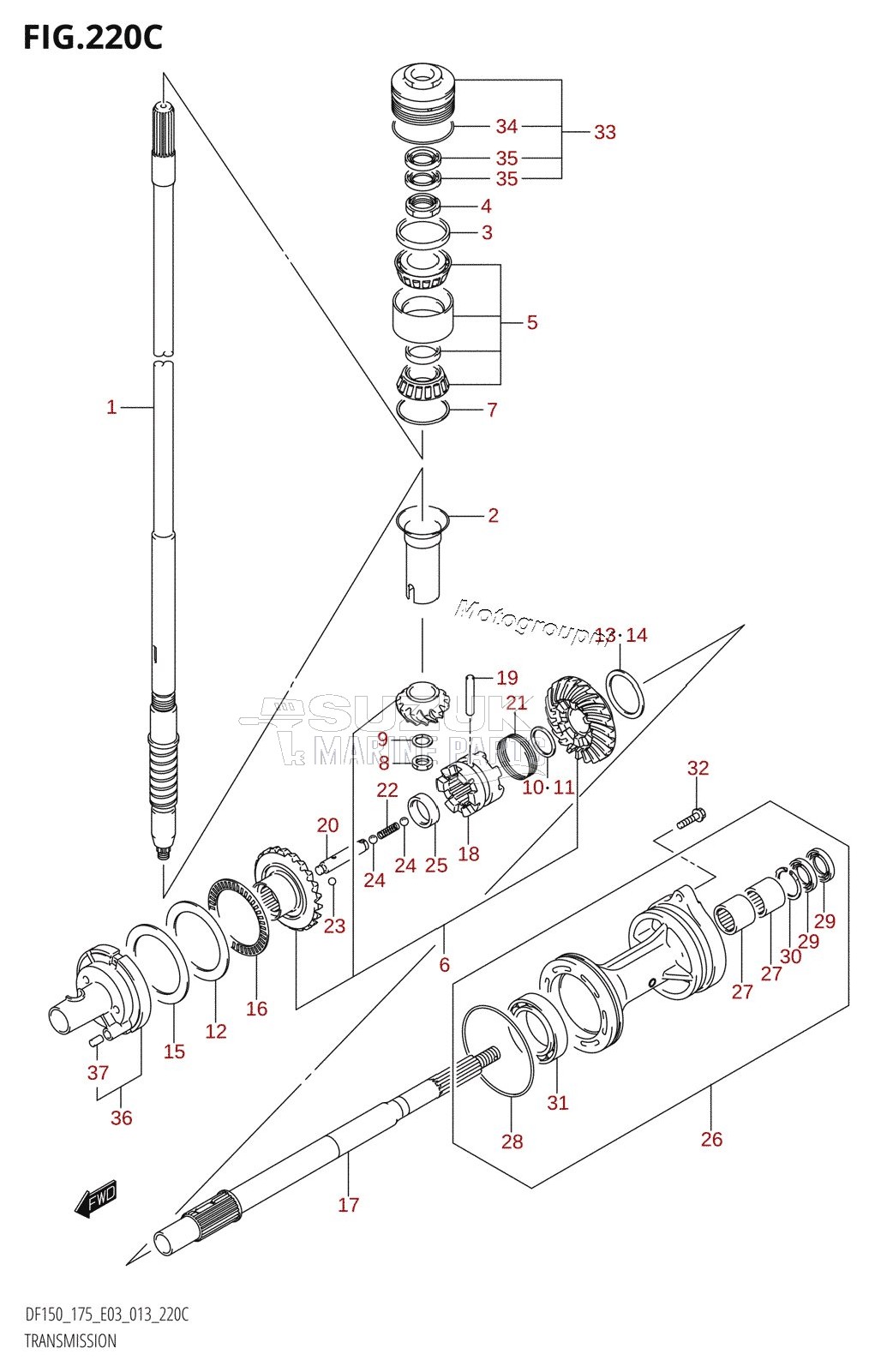 TRANSMISSION (DF175T:E03)