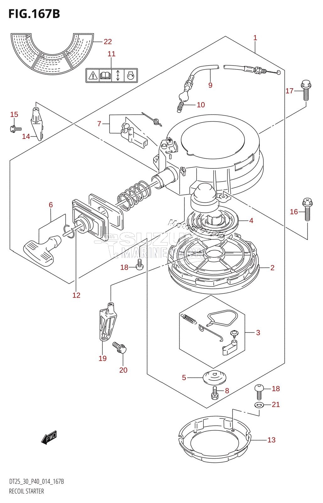 RECOIL STARTER (DT30:P40)