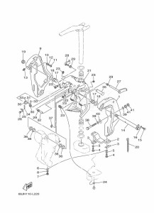 150AETX drawing FRONT-FAIRING-BRACKET