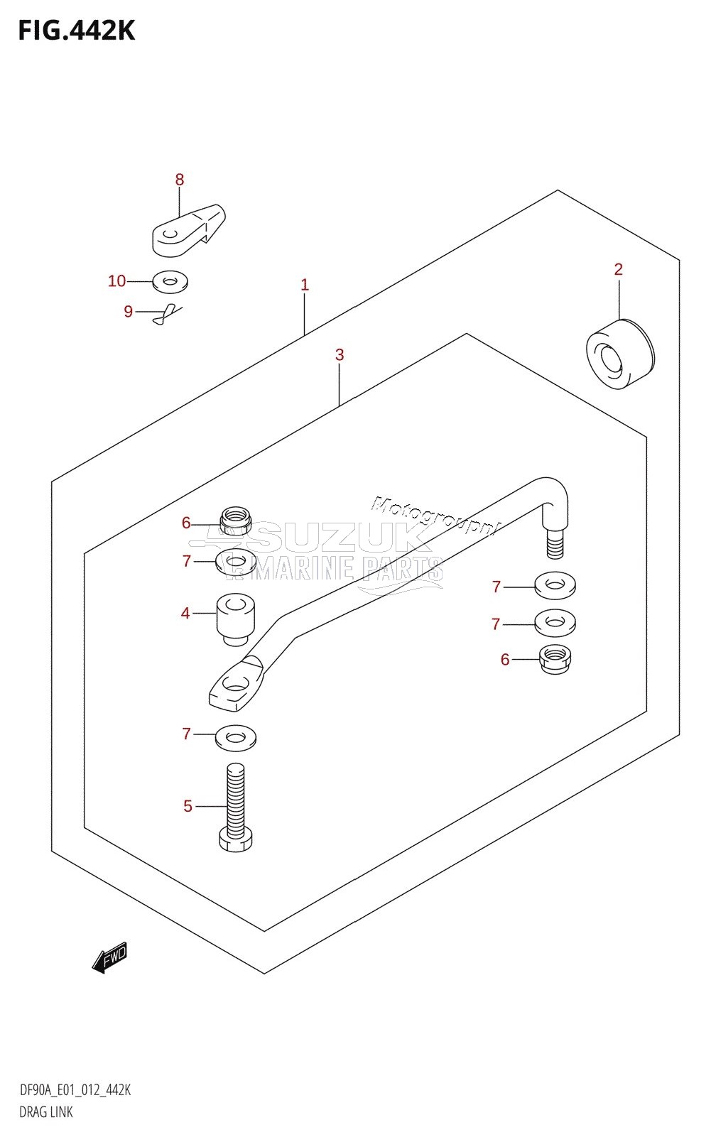 DRAG LINK (DF90ATH:E40)