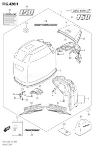 17502Z-510001 (2005) 175hp E03-USA (DF175Z) DF175Z drawing ENGINE COVER (DF150ZG:E03)