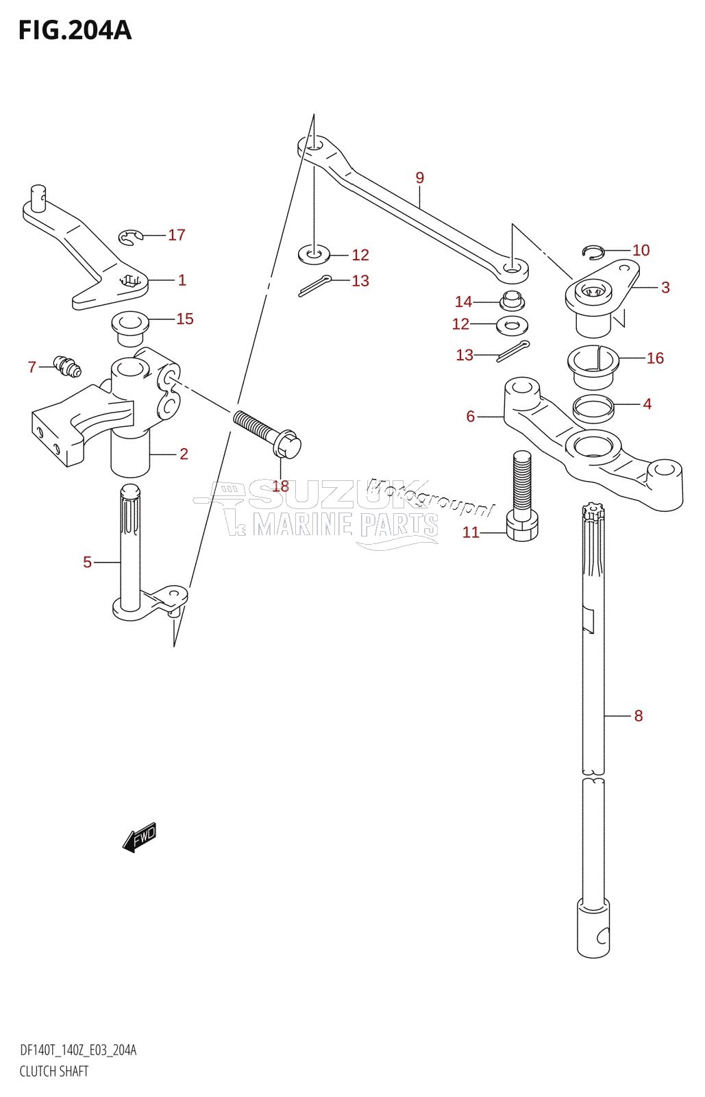 CLUTCH SHAFT (K2,K3)