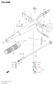 DT25 From 02503K-210001 (P36-)  2012 drawing TILLER HANDLE (DT30:P40)