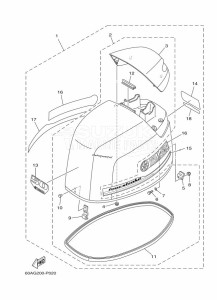 F50DETL drawing TOP-COWLING