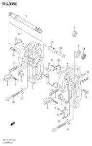 DF15 From 01502F-680001 (P03)  2006 drawing CLAMP BRACKET (DF9.9T,DF9.9TH)