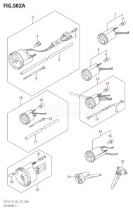 DF150Z From 15002Z-210001 (E01 E40)  2012 drawing OPT:METER (1)