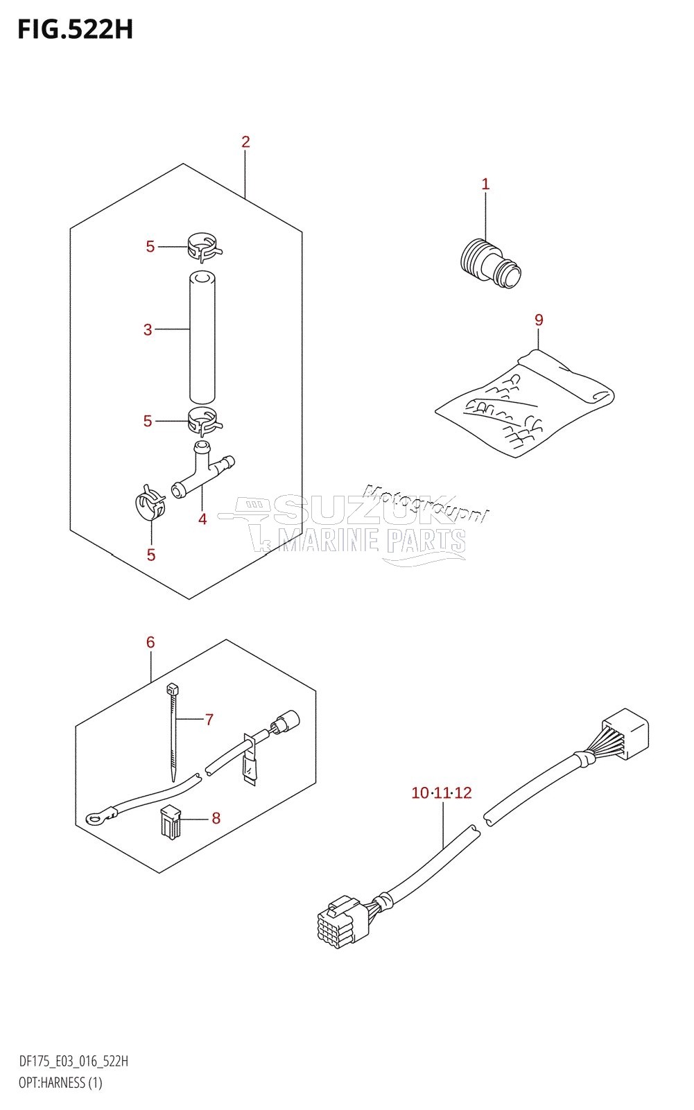 OPT:HARNESS (1) (DF175ZG:E03)