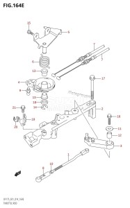 DF175TG From 17502F-410001 (E01 E40)  2014 drawing THROTTLE ROD (DF175T:E01)