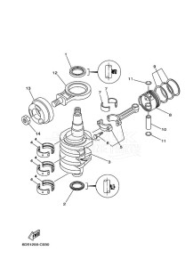 F25AMHL drawing CRANKSHAFT--PISTON