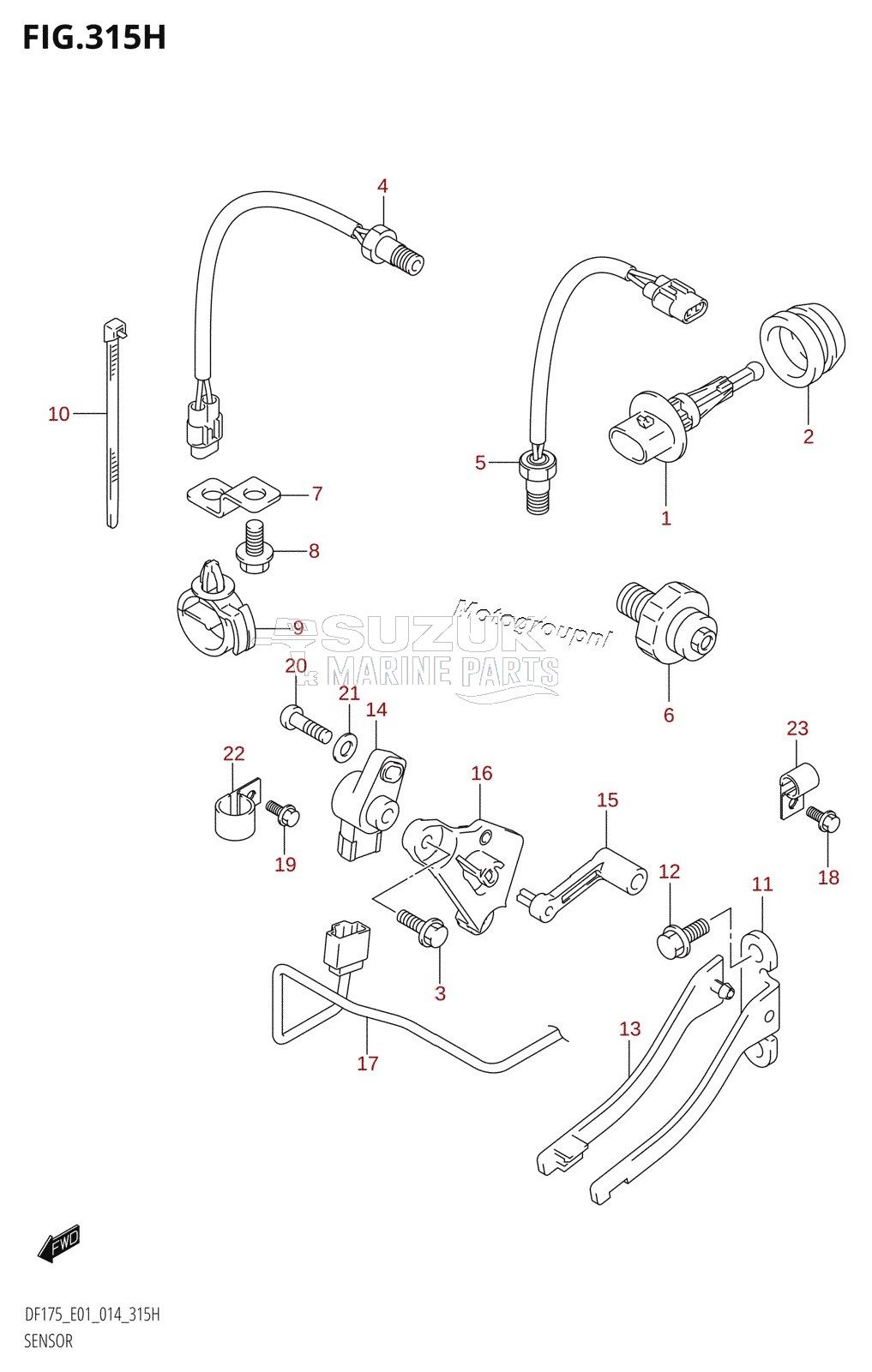 SENSOR (DF150ZG:E40)