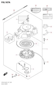 03003F-710001 (2017) 30hp P01 P40-Gen. Export 1 (DF30A  DF30AQ  DF30AR  DF30AT  DF30ATH  DT30  DT30R) DF30A drawing RECOIL STARTER