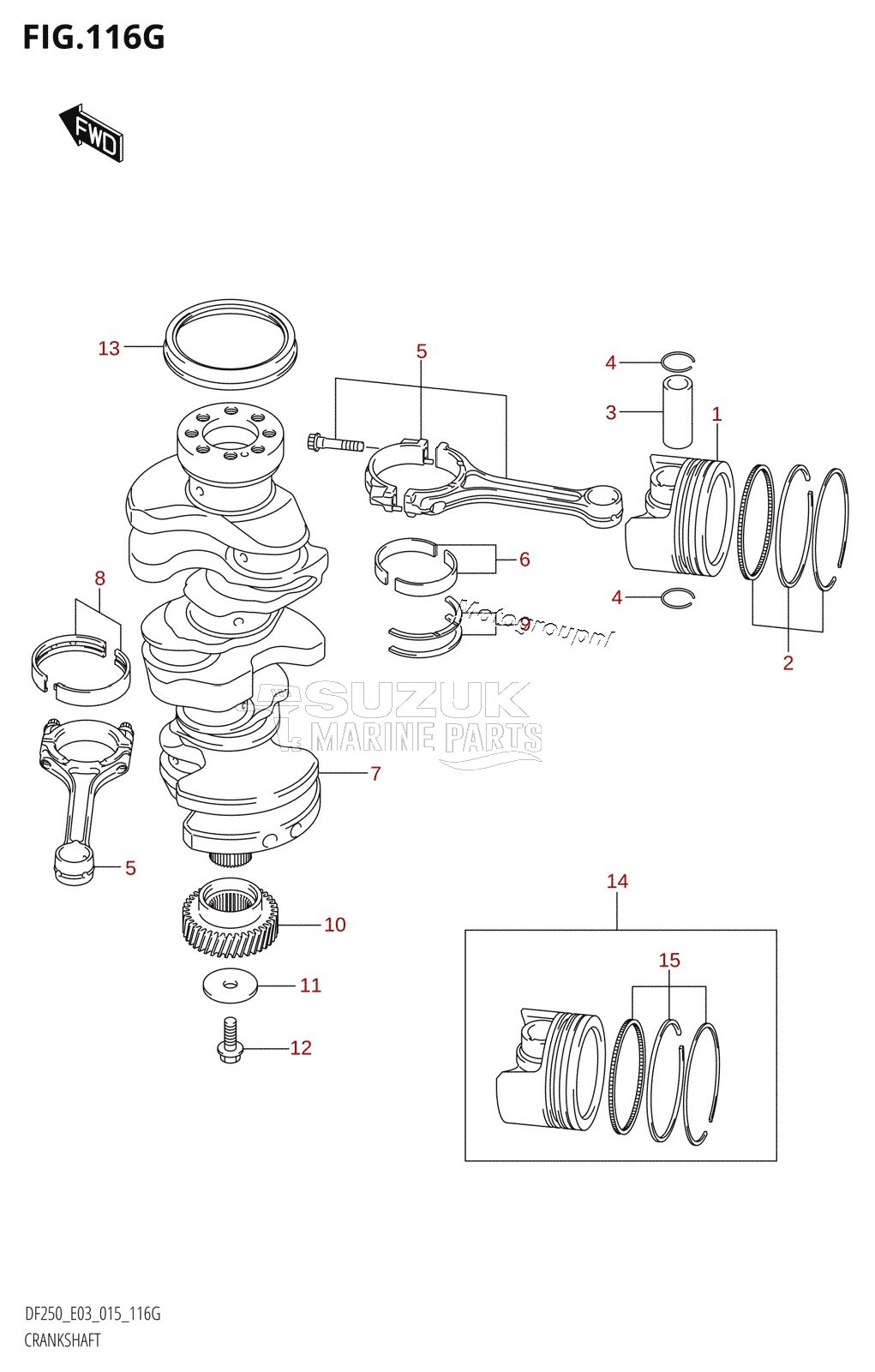 CRANKSHAFT (DF250ST:E03)