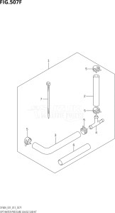 06002F-310001 (2013) 60hp E01 E40-Gen. Export 1 - Costa Rica (DF60A  DF60AQH  DF60ATH) DF60A drawing OPT:WATER PRESSURE GAUGE SUB KIT (DF40AST:E34)