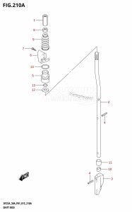 DF30A From 03003F-510001 (P01 P40)  2015 drawing SHIFT ROD