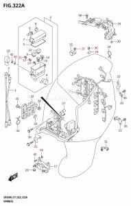 DF325A From 32501F-340001 (E01 E40)  2023 drawing HARNESS (020,021)