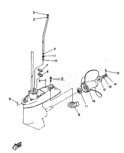 E60HE drawing LOWER-CASING-x-DRIVE-2