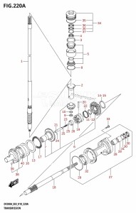 DF200A From 20003F-810001 (E03)  2018 drawing TRANSMISSION (DF200AT)