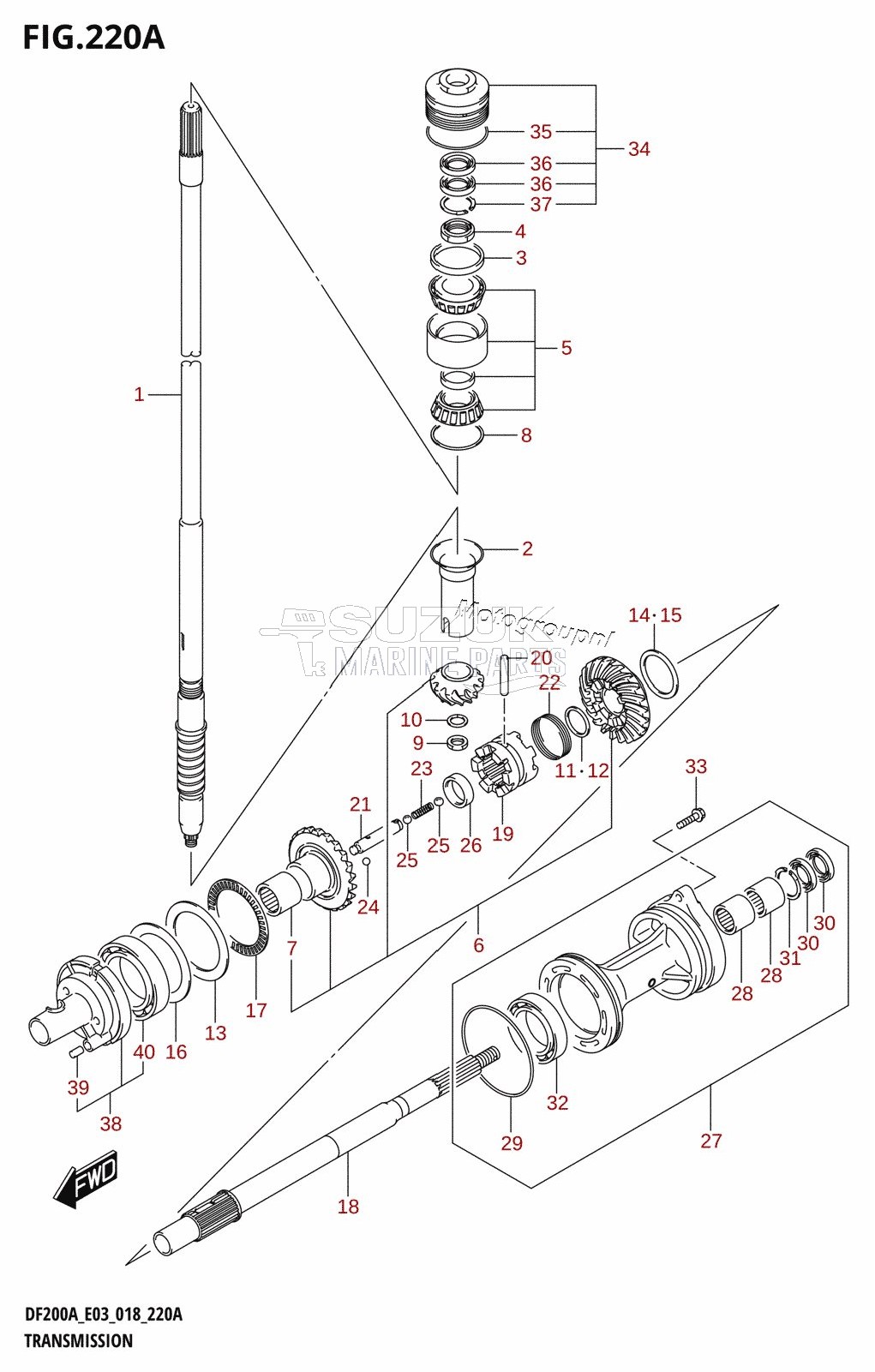 TRANSMISSION (DF200AT)