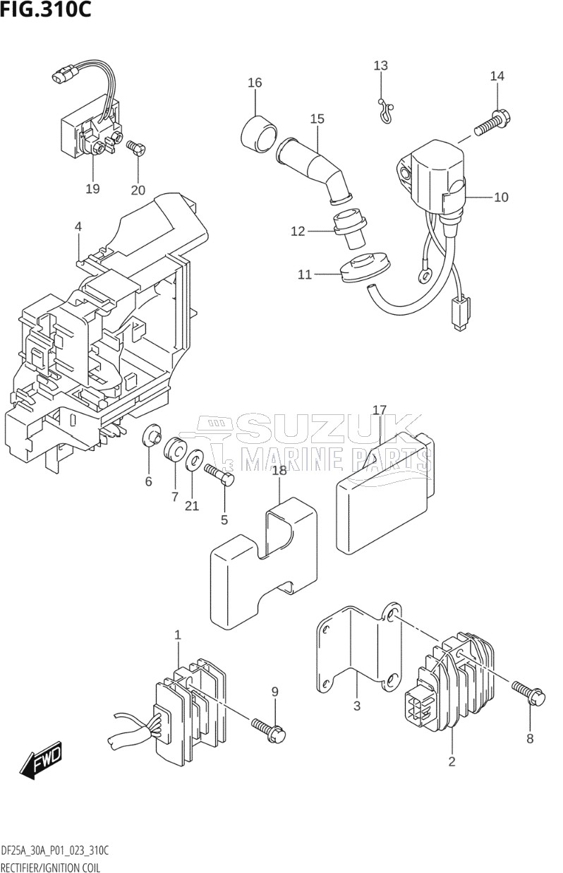 RECTIFIER / IGNITION COIL (DF30A)