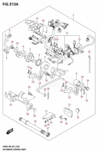 DF15A From 01504F-040001 (P03)  2020 drawing OPT:REMOTE CONTROL PARTS (DF9.9B,DF15A,DF20A)