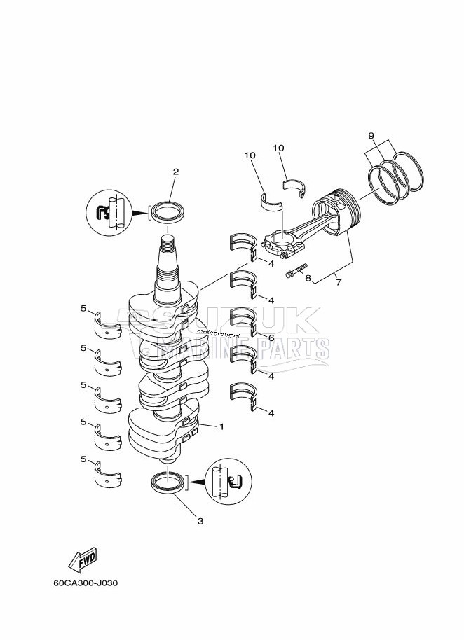 CRANKSHAFT--PISTON