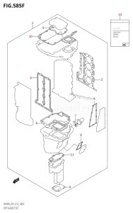 DF80A From 08002F-310001 (E40)  2013 drawing OPT:GASKET SET (DF80A:E40)