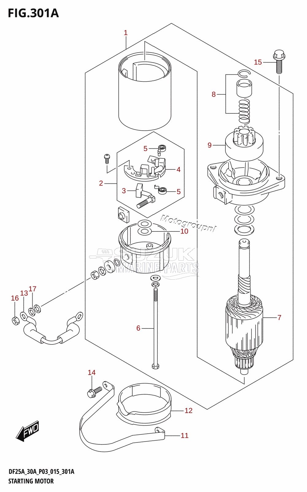 STARTING MOTOR (DF25A:P03)