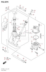 DF140BZG From 14004Z-240001 (E11 E40)  2022 drawing TRIM CYLINDER ((DF140BG,DF140BZG):E40)