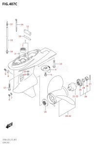 09003F-510001 (2005) 90hp E03-USA (DF90A) DF90A drawing GEAR CASE (DF90A:E03)