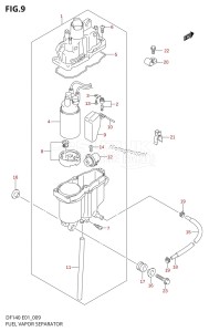 DF140 From 14001F-780001 (E01 E40)  2007 drawing FUEL VAPOR SEPARATOR