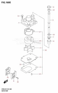 DF90A From 09003F-810001 (E01 E40)  2018 drawing WATER PUMP (DF80A:E40)