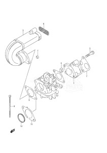 Outboard DF 9.9 drawing Inlet Manifold