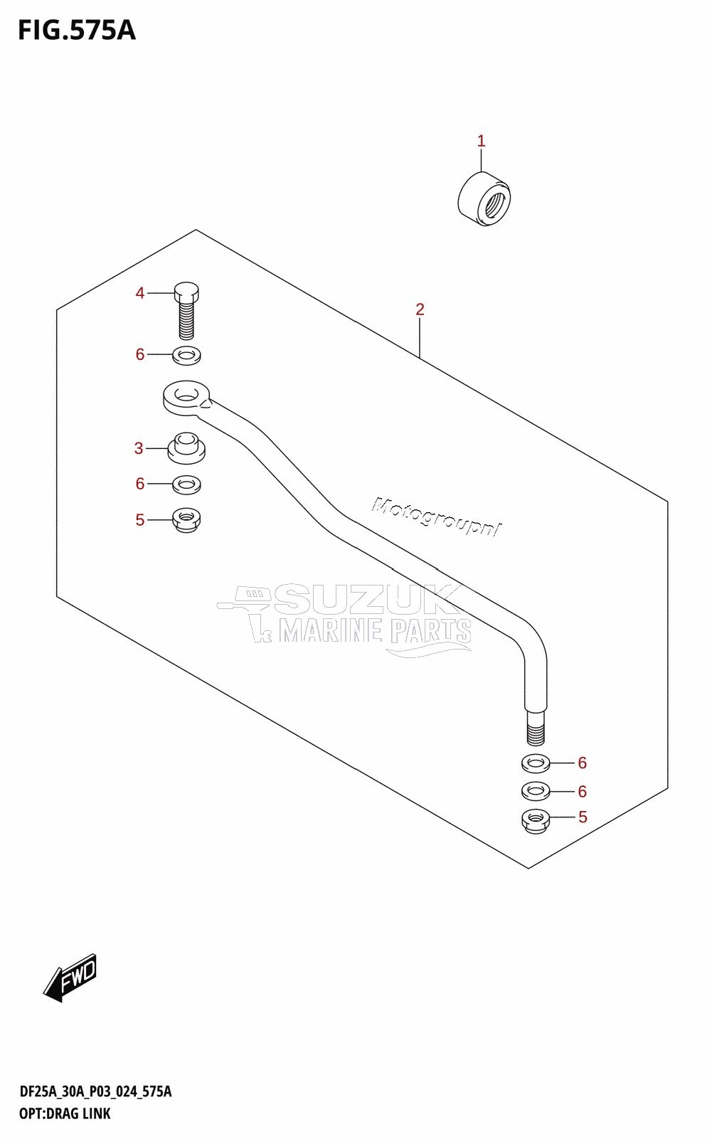 OPT:DRAG LINK (DF25A,DF25ATH,DF30ATH)