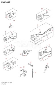 02504F-710001 (2017) 25hp P01-Gen. Export 1 (DF25A  DF25AR  DF25AT  DF25ATH) DF25A drawing OPT:METER (DF25AT:P01)