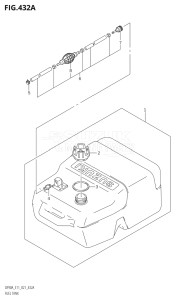 08002F-140001 (2021) 80hp E01 E40-Gen. Export 1 - Costa Rica (DF80AT) DF80A drawing FUEL TANK (E01,E11,E40)