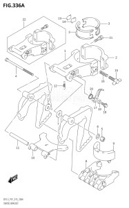 00252F-510001 (2005) 2.5hp P01-Gen. Export 1 (DF2.5) DF2.5 drawing SWIVEL BRACKET