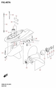 DF80A From 08002F-910001 (E01 E40)  2019 drawing GEAR CASE (DF70A,DF90A,DF100B)