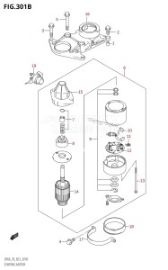 DF60 From 06001F-880001 (E03)  2008 drawing STARTING MOTOR (K1,K2,K3,K4,K5,K6,K7,K8,K9)