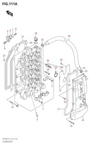 DF115AZ From 11503Z-140001 (E11 E40)  2021 drawing CYLINDER HEAD