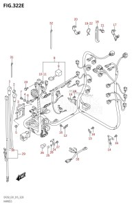 DF250 From 25003F-510001 (E01 E40)  2015 drawing HARNESS (DF225T:E01)