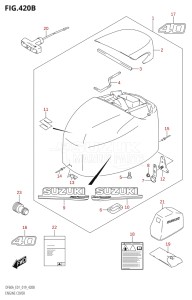 06002F-910001 (2019) 60hp E01-Gen. Export 1 (DF60AQH  DF60AT  DF60ATH) DF60A drawing ENGINE COVER (DF40AQH:E01,DF40ATH:E01)