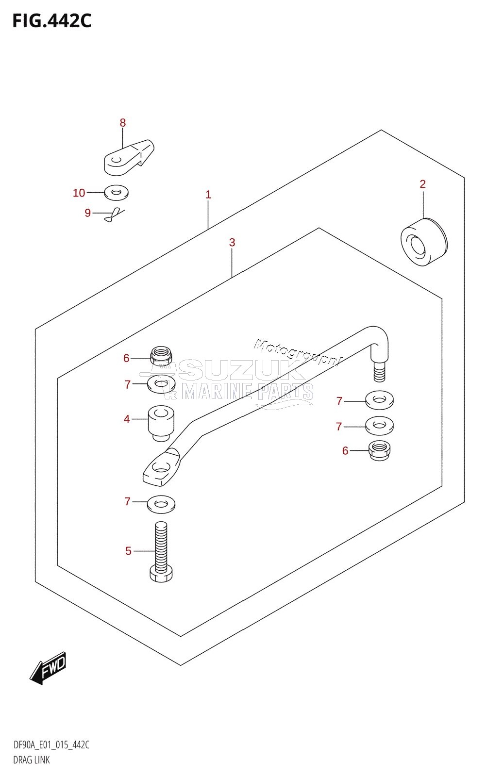 DRAG LINK (DF70ATH:E01)